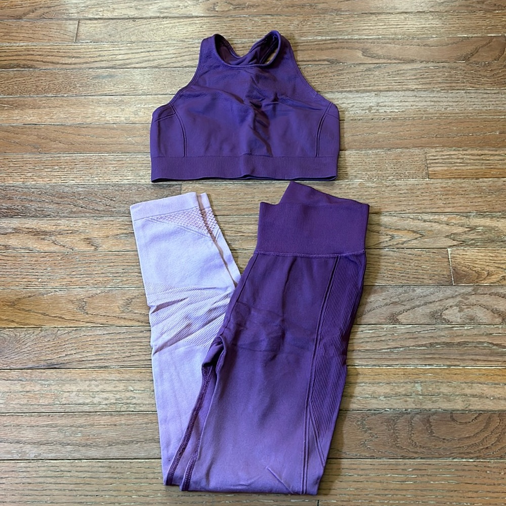 All in motion leggings and bra set
